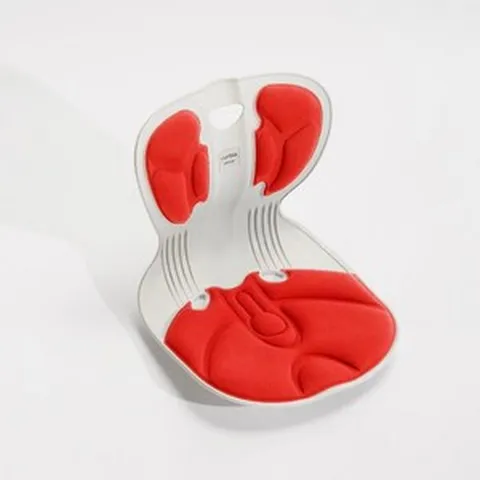 [본사 정품] 커블체어 컴피 어린이 여성 좌식 바른자세 의자, 빨강