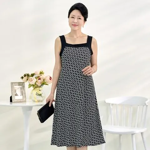 로즈맘 엄마옷 로즈맘 로사민소매원피스