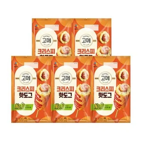 [KT알파쇼핑][CJ]고메 크리스피핫도그 400g x 5개