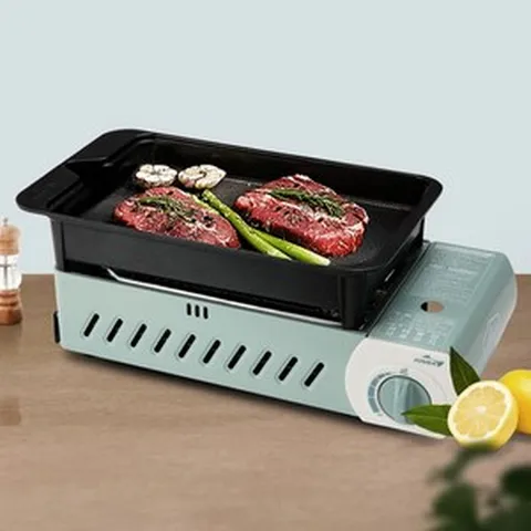 코베아 3WAY 올인원 민트 구이바다 M 가방포함 가스 버너, 1개