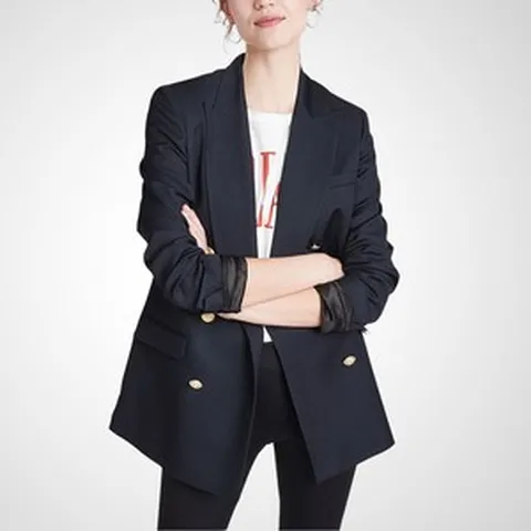 김남주자켓 유퀴즈온더블럭 캐주얼 정장 더블 브레스트 데일리 룩