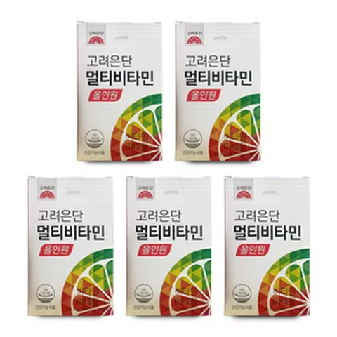 고려은단 멀티비타민 올인원 1 560mg X 60정, 5개