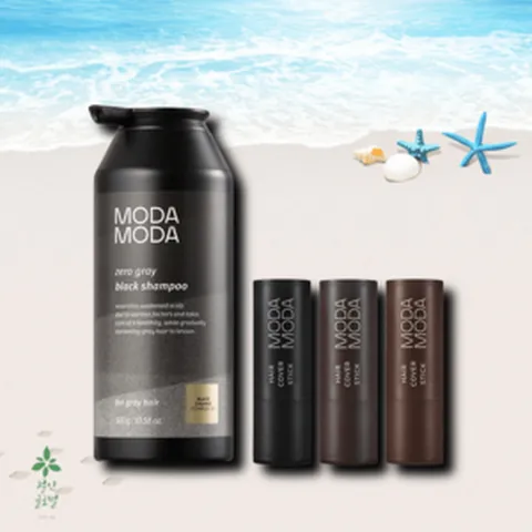 [라운지 전용] 모다모다 제로 그레이 블랙 샴푸 300g + 프로 체인지 헤어 커버스틱 (택 1), 샴푸300g커버스틱흑색