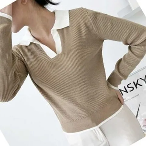 깔끔이샵 입술넥니트 홀가니트 봄니트티 스팽글니트 루즈핏니트