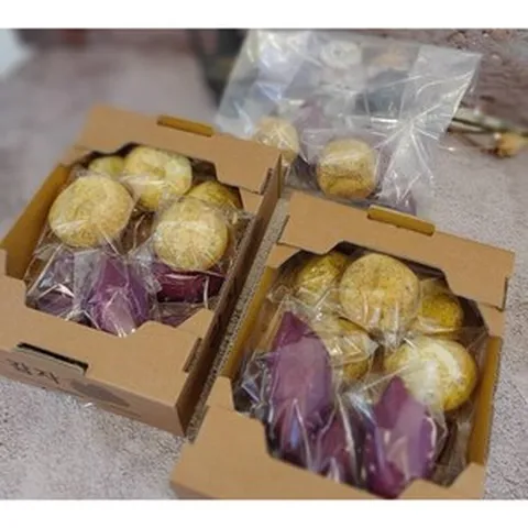 NO밀가루 색소 아이들 간식과 부모님 간식으로 좋은 해남고구마빵 감자빵, 12개, 반반, 80g