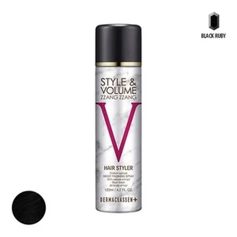 더마클라센 스타일앤 볼륨짱짱 흑채 스프레이 블랙 120ml, 1개