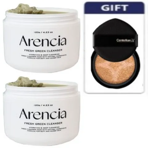 [달바 팩트 리필 증정] 아렌시아 그린 떡솝 클렌저 블랙라벨+달바팩트 리필증정, 2개, 50g