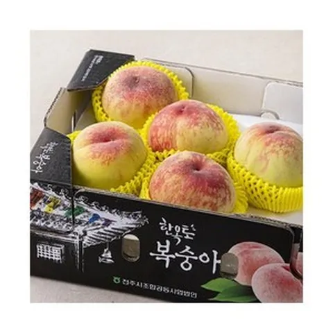 한옥토 GAP 전주 부드러운 백도 복숭아 1.8kg(4~7입... 1박스, 1.8kg(4~7입) × 1박스, one option, 1개