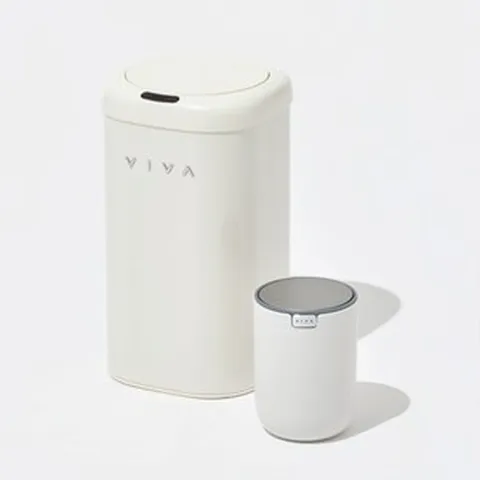 비바 센서 휴지통 디엣지 11L+스윙 SET, 핑크, 파우더 핑크