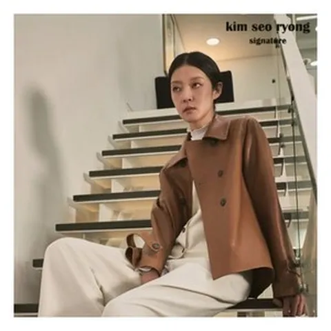 (백화점 상품) 김서룡 시그니처 24FW 리얼 베지터블 트렌치 램스킨 재킷(여) 3255085