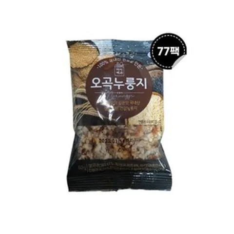 미식백과 국내산 오곡누룽지 77봉, 77개, 77개