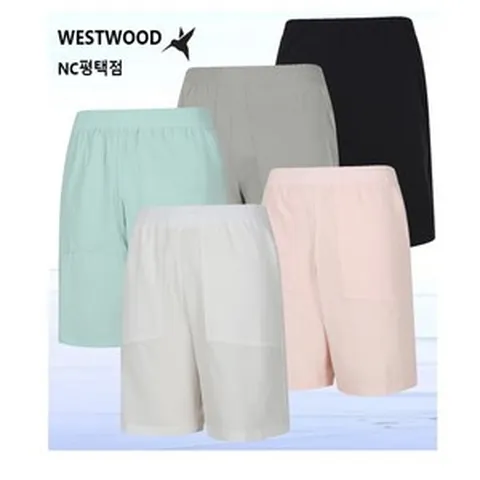 웨스트우드 WESTWOOD 여성 여름 편안하게 착용하기 좋은 베이직한 핏의 릴렉스 셋업 5부 팬츠 WO2WCSP732
