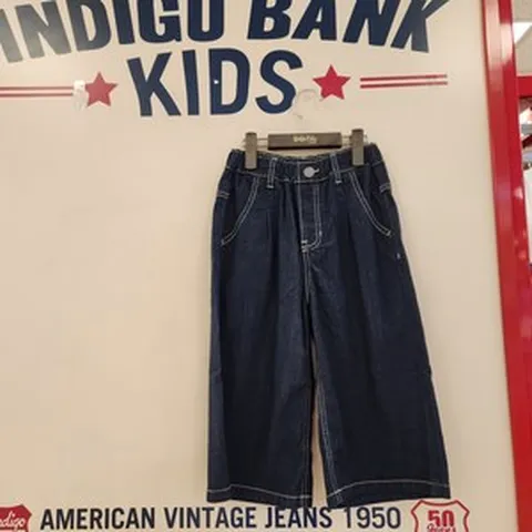 [인디고키즈] 논현점## 여름신상@@ 30% 특가세일!! 7부기장으로 편하게 입기좋은 멋스러운와이드핏데님 IKTJ23303