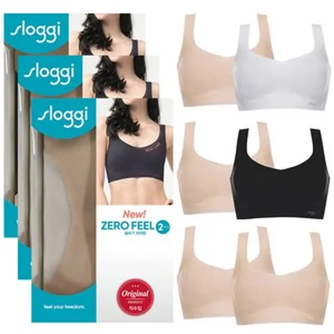 슬로기 제로필 브라탑 2매 노와이어 심리스브라