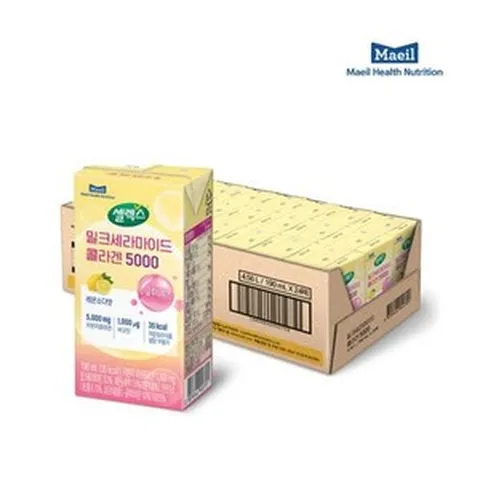 셀렉스 밀크세라마이드 콜라겐 음료 5000 190ml*24팩 글루타치온, 24개