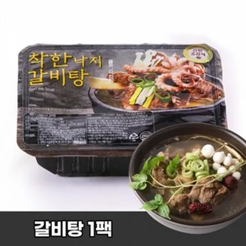 착한낙지 갈비탕 1kg 1팩, 1개