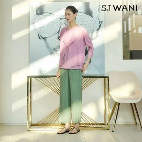 (백화점 상품) SJ와니 플리츠 팬츠 1종 (컬러) [런칭 가격 89 900원] 2336279, 그린, S