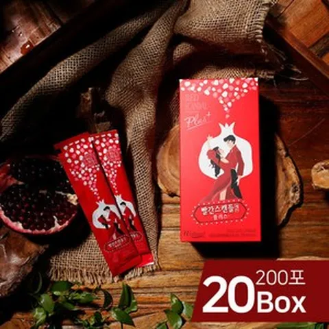시즌3 빨간스캔들 레드플러스 석류젤리 저분자콜라겐 스틱 200포25gX20box, 단품, 20개, 250g