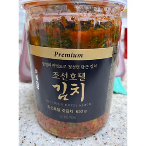 [본사정품] 조선호텔 조선 호텔 갓 김치 500g 1P{_2P_3P 패키지 묶음 조선호텔갓김치 조선호텔김치 김치, 1박스