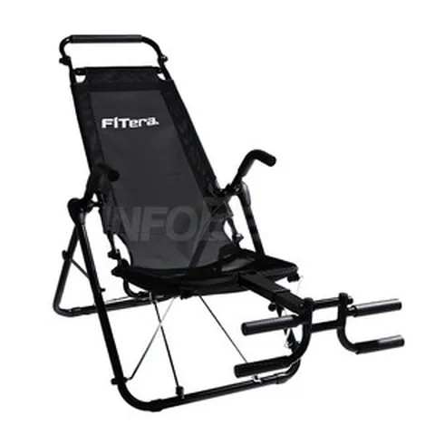 [인포벨 홈쇼핑]XKING 엑스킹 무중력 허리쭉 스트레칭 실내 운동기구 복근 코어 전신 운동 윗몸일으키기, 블랙