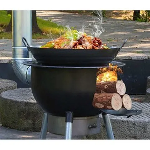 드럼통 시골집 스토브 가마솥 패키지 바베큐 바비큐 화덕 바베큐그릴 삼겹살 캠핑 확장모델, 1 ❤호평샷 10원 돌려주기❤, 1개