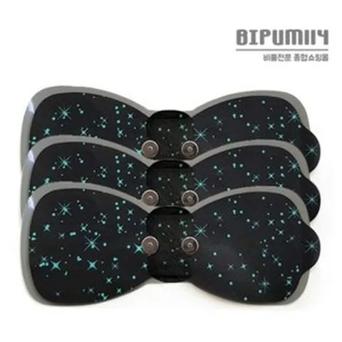 [클럭 호환용] 마사지패드 (대형) 3장 리필 맛사지 미니 소형 젤 저주파 진동 EMS 어깨 허리 종아리 등 목, 1개