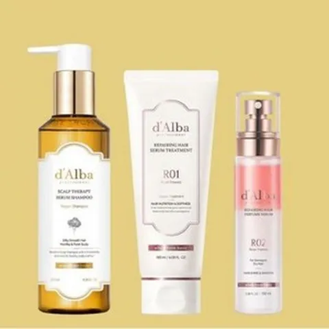 NEW 달바 비건 헤어 3종 세트 샴푸+트리트먼트+퍼퓸 세럼, 샴푸+트리트먼트+헤어퍼퓸세럼100ml, 1개