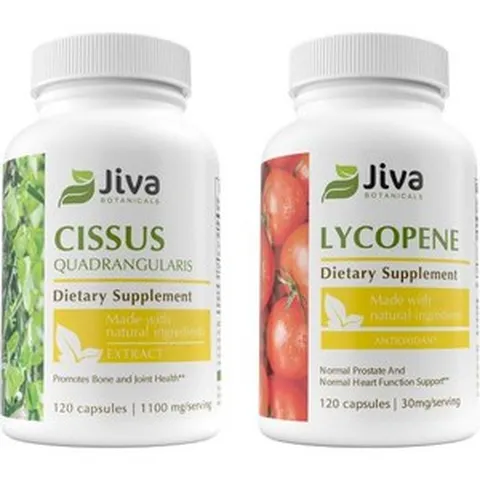 시서스 알약 가루 Cissus Quadrangularis 패치 리코펜 - 도움 지원, 120정, 1개