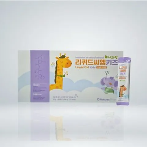 리퀴드씨엠키즈 어린이 미네랄 칼슘 아연 마그네슘, 60개, 25g