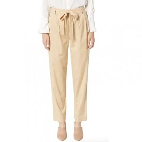 제이슨우 JASON WU 그레이 아몬드 코튼 비스코스 트윌 벨티드 팬츠 사이즈 10 L25424 1560685