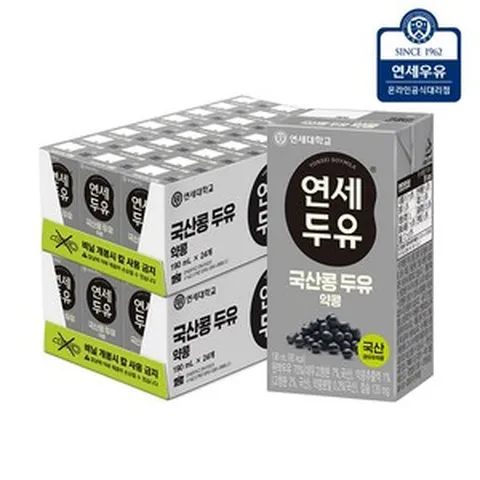 연세 우리콩 약콩두유 190mlx48입, 190ml, 48개