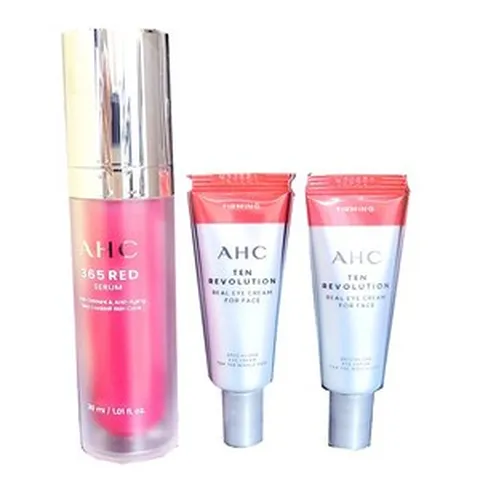 ahc 365 레드세럼30ML+텐 레BLUE션 리얼 아이CREAM 포 페이스 7ML 2개 결광탄케어 (재고보유 000EA)
