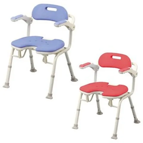 [복지용구] 노인 목욕의자 환자용 접이식 목욕 의자 의료용 병원 장기요양보험 IU, 1개, 레드, 노인장기요양등급 할인구매(본인부담금9%)