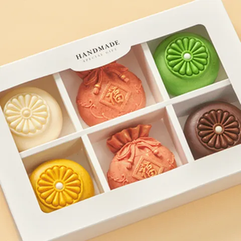 복주머니/전통문양 행사 추석 [추석선물세트]명절 수제비누 6구/단체 새해, 단품구매(쇼핑백X)_6구) 보라+꽃잎_선물포장(케이스+