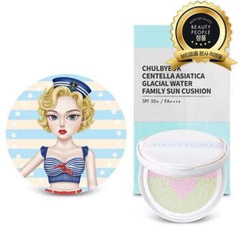 뷰티피플 철벽녀 선쿠션 시즌3 철벽 병풀 빙하수 패밀리 선쿠션 본품+리필, free, 핀업걸 본품+리필