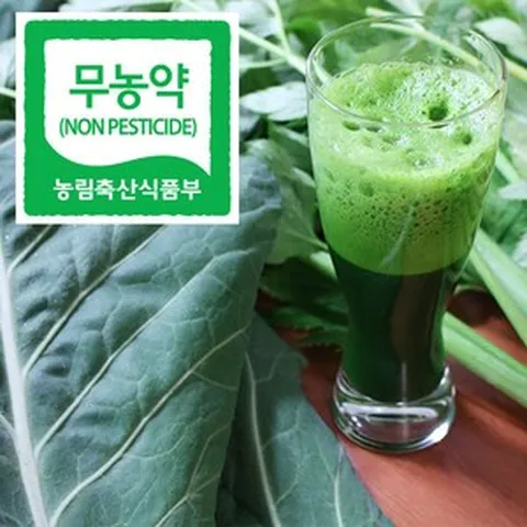 직거래농민장터 무농약 케일 신선초 친환경 녹즙용, 1박스, 2_무농약 케일 4봉지(총2.2kg)