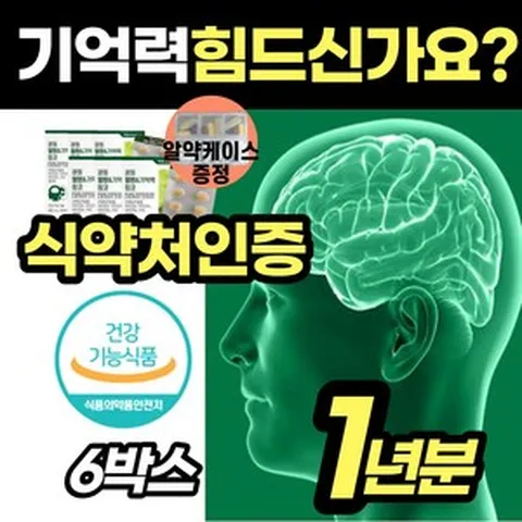 [은행잎 기억력] 혈관 건강 혈행개선제 영양제 다리 혈액 하체 종아리 가 찌릿 징코 비타민 B 아연 면역력 순환 추천 선물 노인 어르신 노년 중년 남자 여자 건강 관리 식품, 6박스, 60정