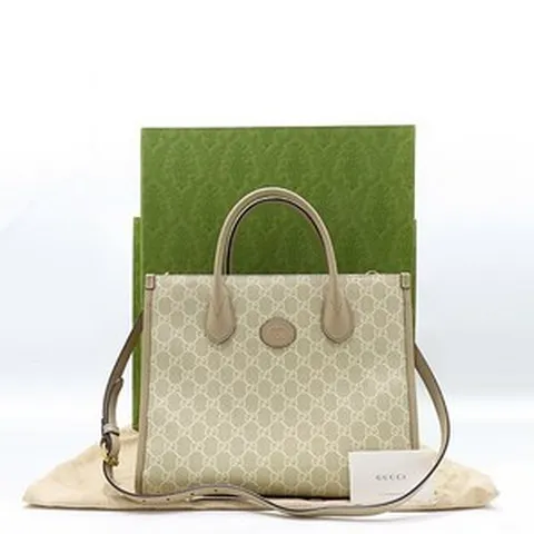 고이비토 중고명품 구찌 인터로킹 G 스몰 토트백 K26450GU