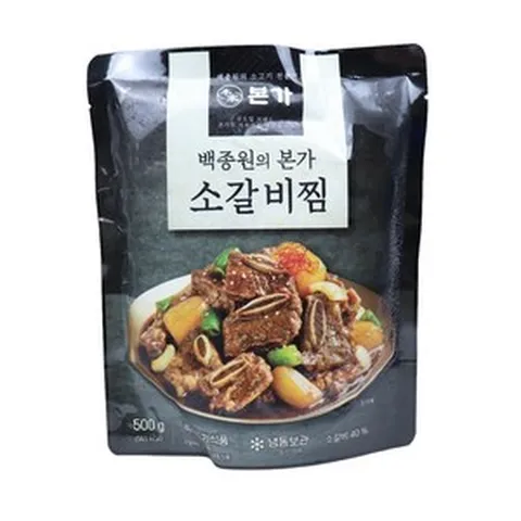 백종 본가소갈비찜 500g 4팩 500g 4개