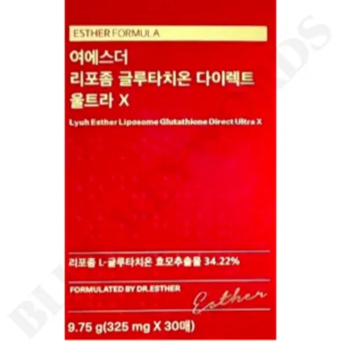 여에스더 리포좀 글루타치온 다이렉트 울트라 X 325mg x 30매 1개월분, 1개