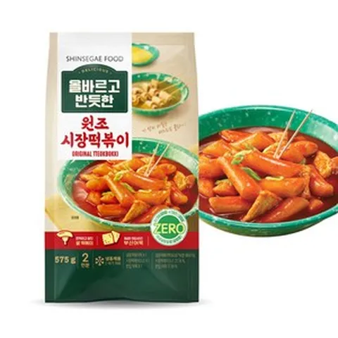 올바르고반듯한 원조 시장떡볶이 575g x 2팩, 원조 시장떡볶이 2개, 2개