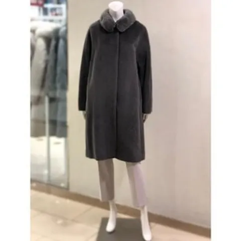 셀러허브 1 벨리시앙 세이브존01 알파카 밍크넥 수리 롱 코트(2color) LC2402ASD