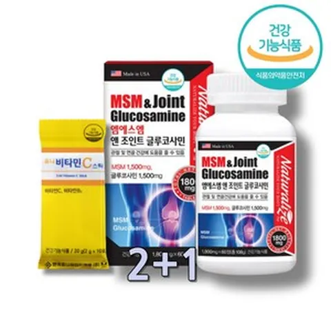 AgeYoung GlucosamineChondroitinMSM 군대PX영양제 PX콘드로이친 PX영양제 피엑스영양제 Glucosamin 글로코사민 글루코사민황산염, 60정, 3개