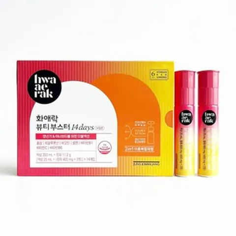 (정품제품) 정관장 화애락 부스터액상 25m l+ 정제 400mg x 2정 x 14개입 (재고보유 00개), 1개