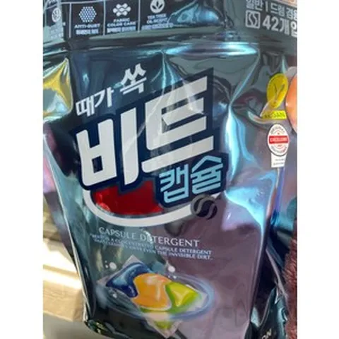 비트 캡슐세제 42개입 1세트 / 세탁세제, 1.비트 4in1 캡슐세제 42입x1개