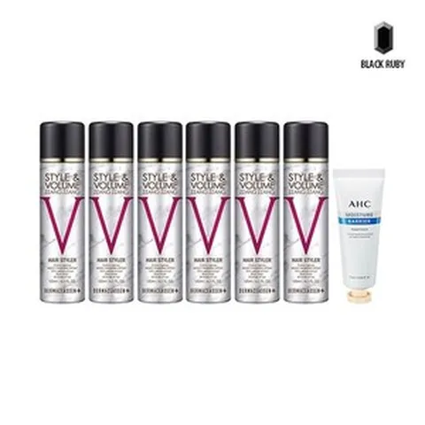 더마클라센 볼륨짱짱 흑채 스프레이 자연갈색 120ml x6 AHC 핸드크림 75ml, 6개