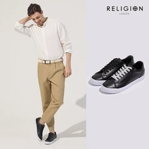 RELIGION 릴리전 남성 바레나 소가죽 스니커즈 남성 스니커즈 패션 스니커즈 남성 운동화 운동화