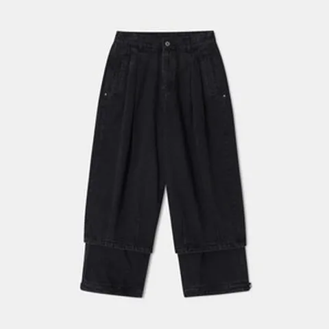 송지오 컬렉션 코쿤 레이어드 데님 검정