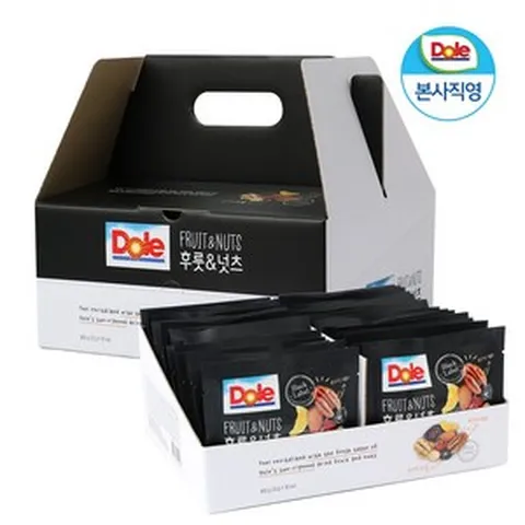 dole 돌 후룻&넛츠 프리미엄 견과세트 3종 하루 한줌 견과 선물세트, 블랙라벨 (20gx40개), 20