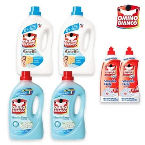 오미노비앙코 일반 드럼세탁기 겸용 농축세제 + 얼룩제거제 2세트, 센서티브 2병+네이처프레쉬 2병+얼룩제거제 2병, 1세트